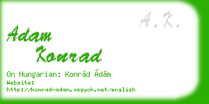 adam konrad business card